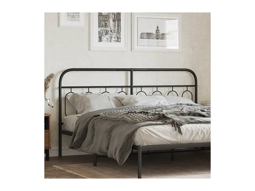 Tête de lit métal noir 160 cm