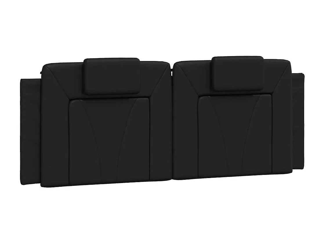 Tête de lit noir 152 cm similicuir