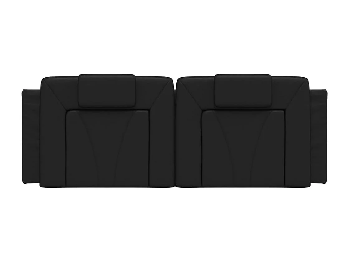 Tête de lit noir 152 cm similicuir