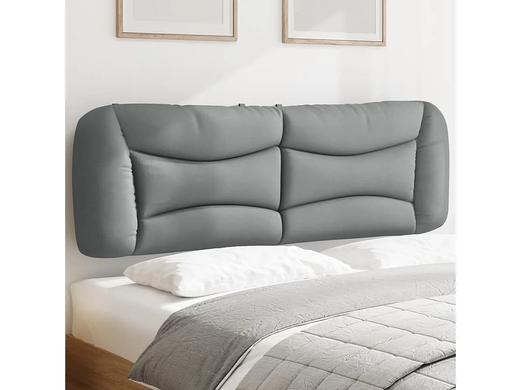 Tête de lit gris clair 152 cm tissu