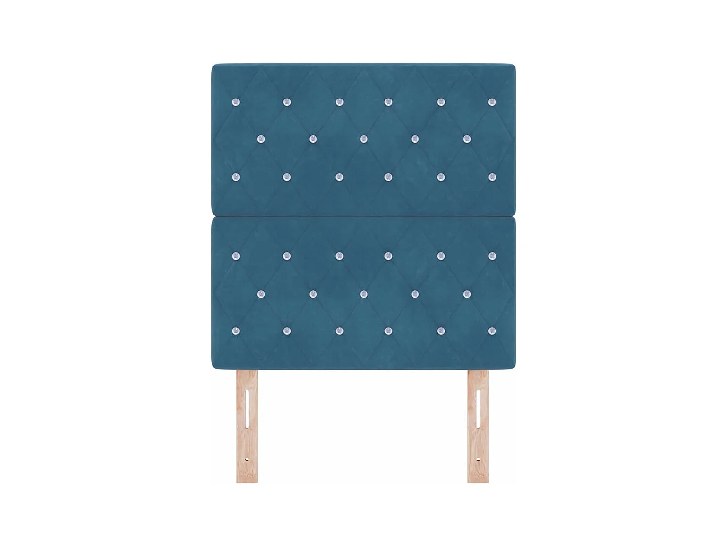 Tête de Lit LED Argyle Bleu foncé 80 cm Velours