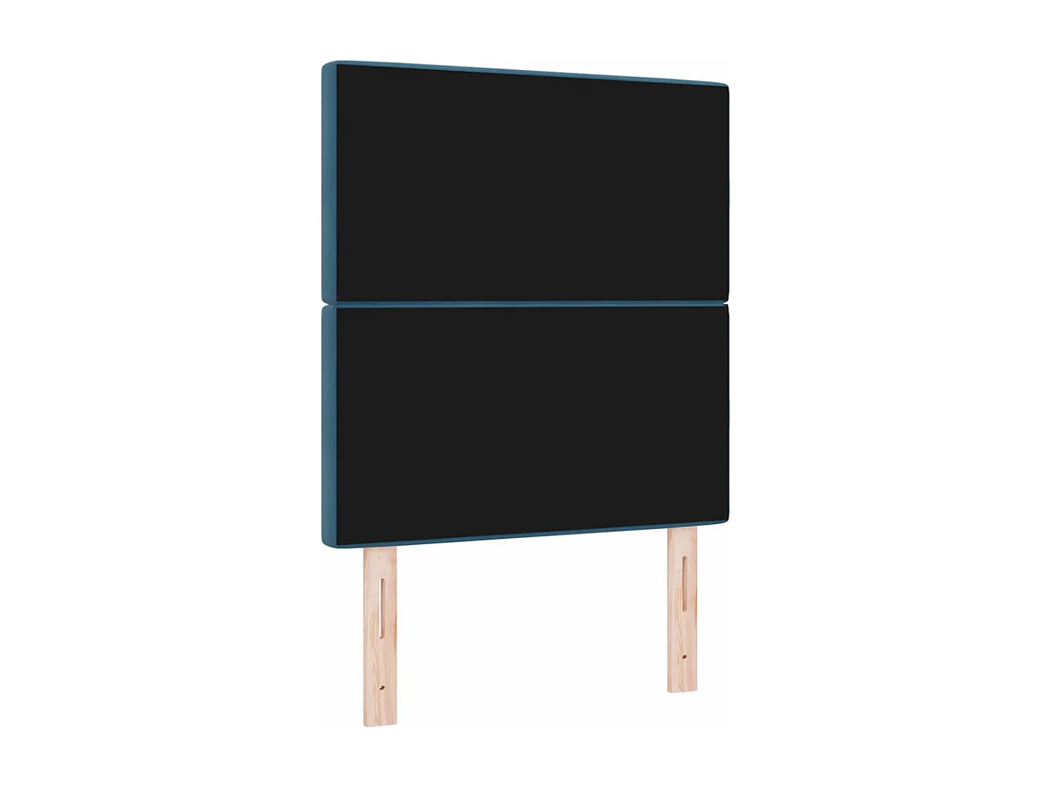 Tête de Lit LED Argyle Bleu foncé 80 cm Velours