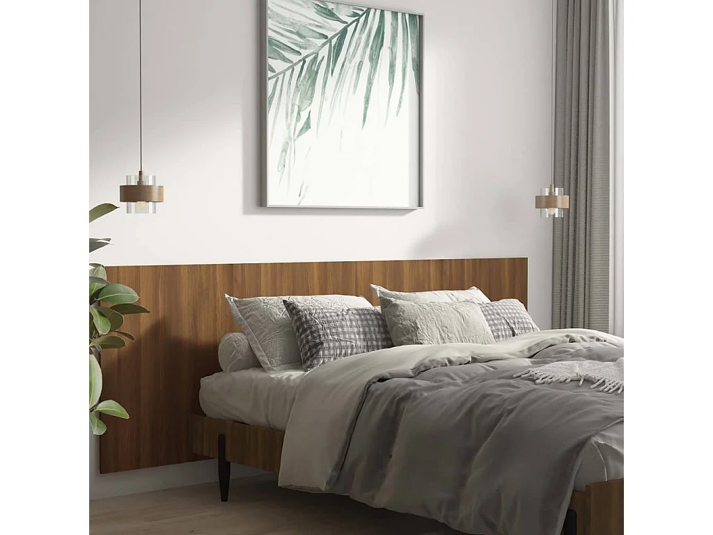 Tête de lit murale Chêne marron 240x1,5x80 cm Bois d'ingénierie