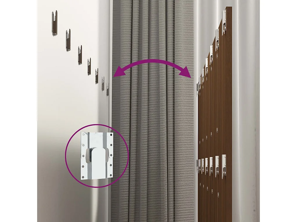 Tête de lit murale Chêne marron 240x1,5x80 cm Bois d'ingénierie