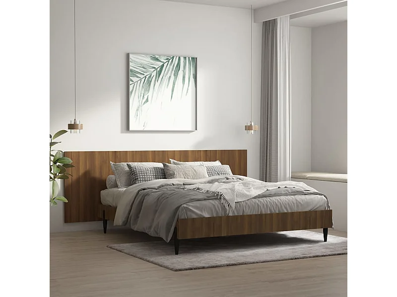 Tête de lit murale Chêne marron 240x1,5x80 cm Bois d'ingénierie