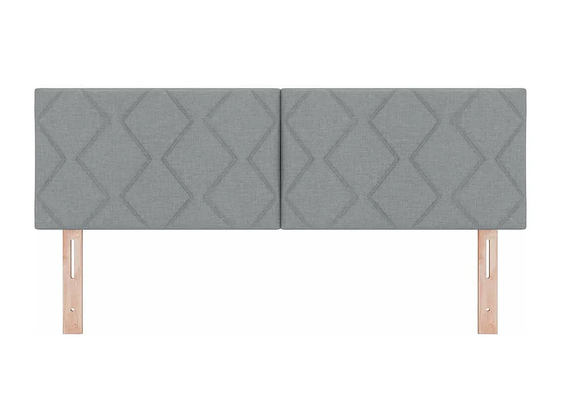Tête de Lit en Tissu Géométrique Gris clair 160 cm tissu