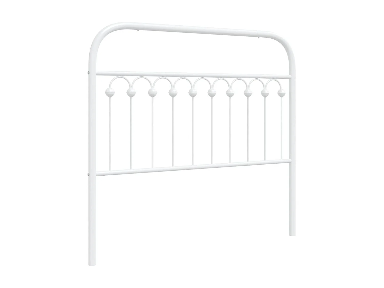 Hoofdbord 107 cm metaal wit