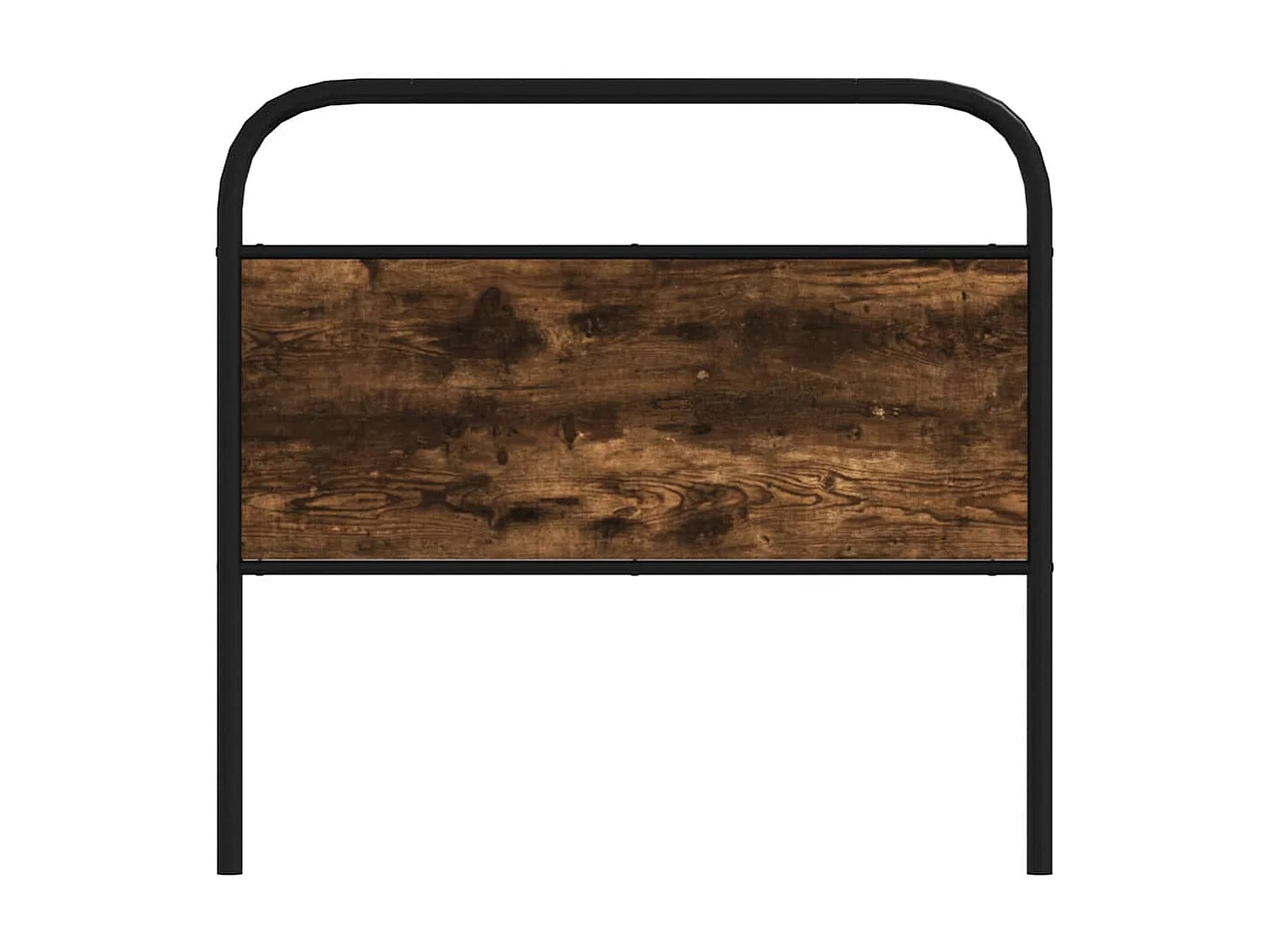 Tête de lit chêne fumé 100 cm acier et bois d'ingénierie
