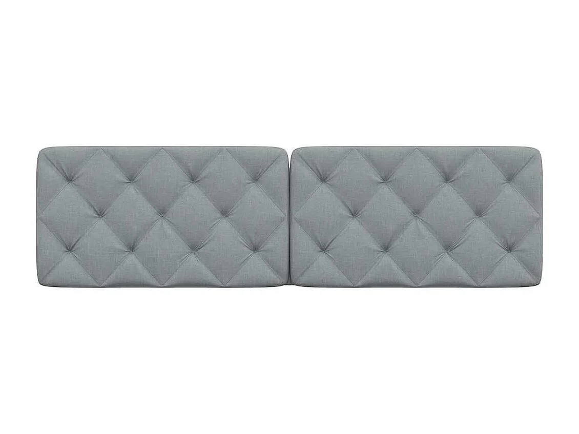 Tête de lit gris clair 180 cm tissu
