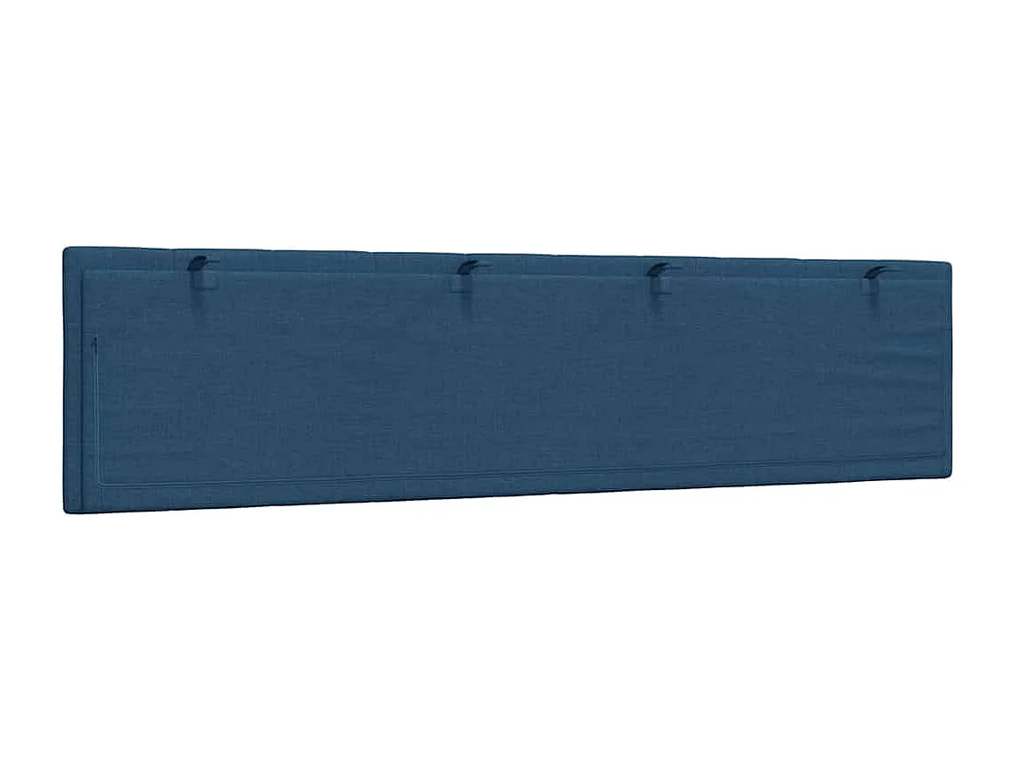 Hoofdbordkussen "Hanko" 200 cm stof blauw
