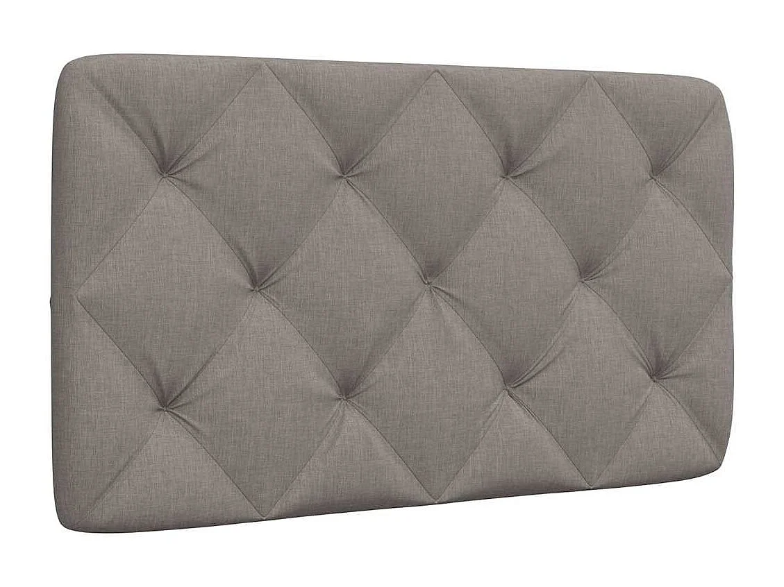 Tête de lit taupe 90 cm tissu