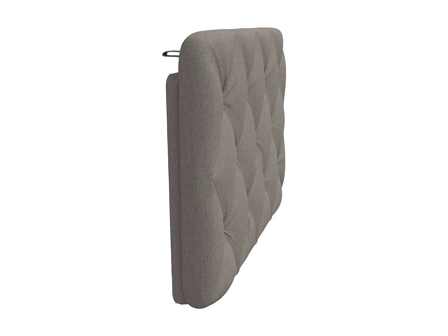 Tête de lit taupe 90 cm tissu