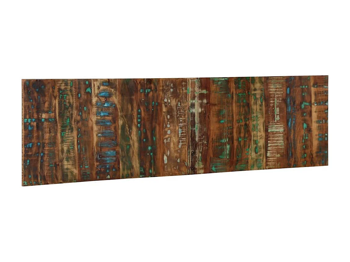Tête de lit multicolore 180 cm bois massif récupération