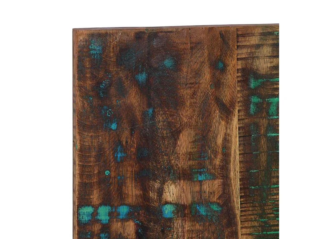 Tête de lit multicolore 180 cm bois massif récupération