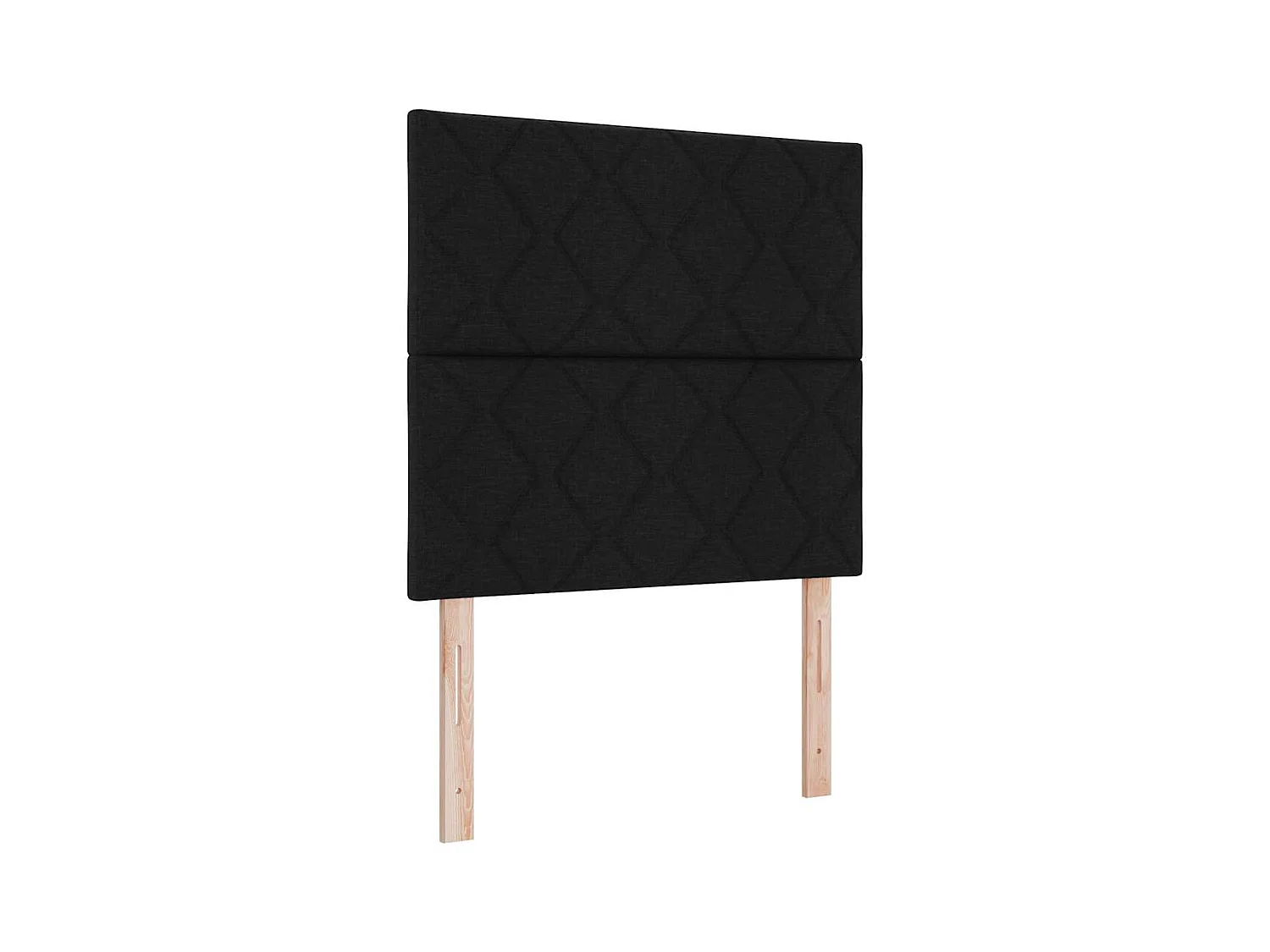 Tête de Lit en Tissu Géométrique Noir 100 cm tissu