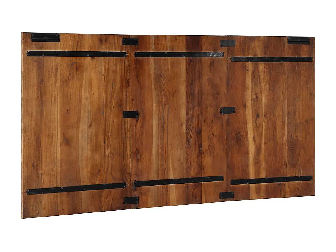 Tête de lit multicolore 160 cm bois massif récupération