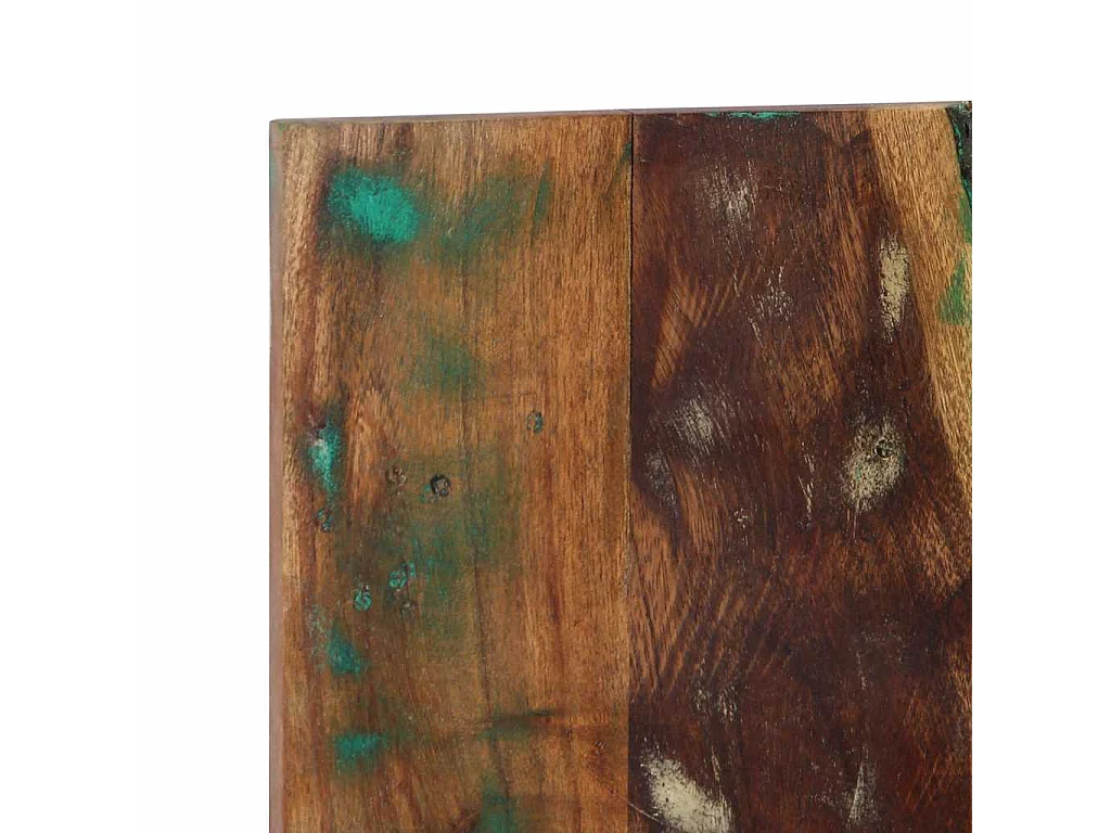 Tête de lit multicolore 160 cm bois massif récupération