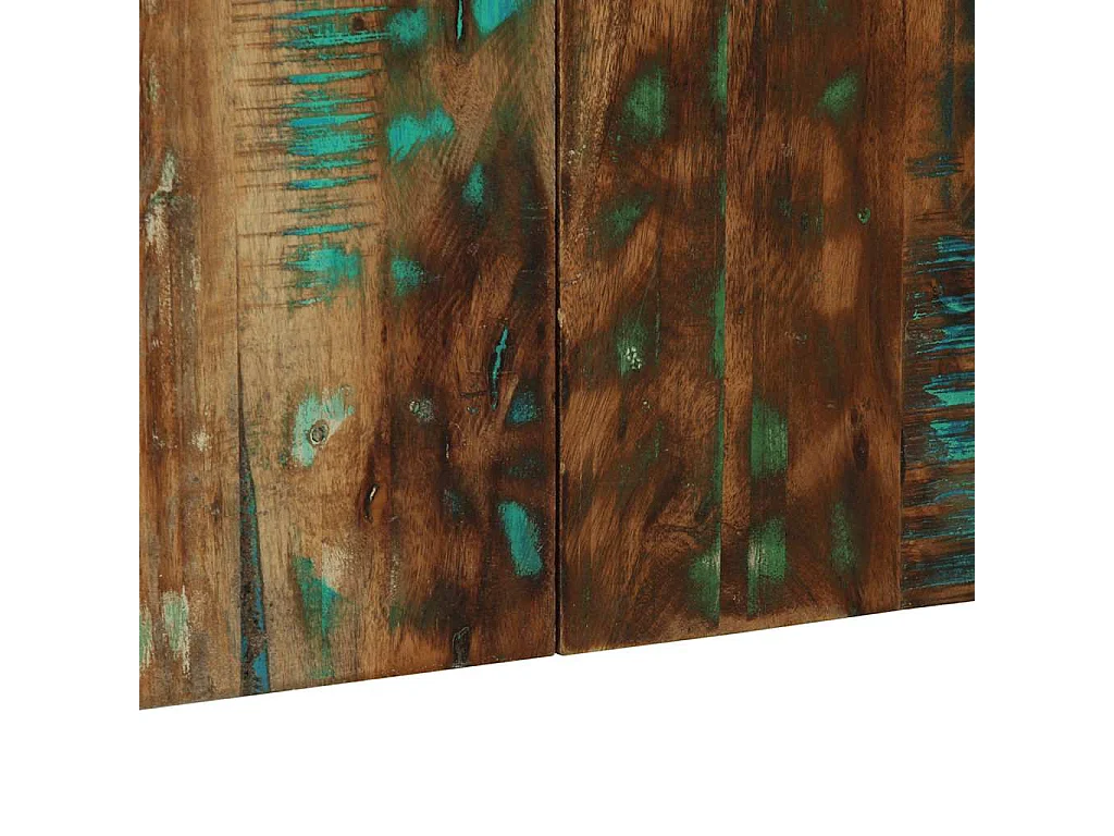 Tête de lit multicolore 160 cm bois massif récupération