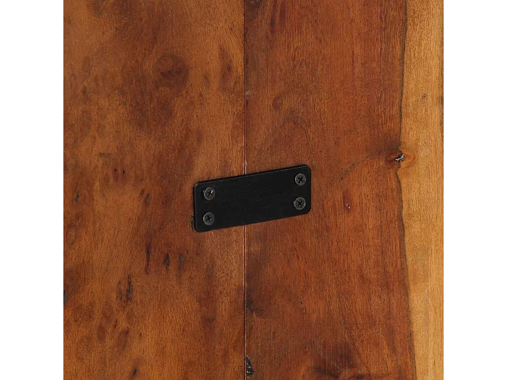 Tête de lit multicolore 160 cm bois massif récupération