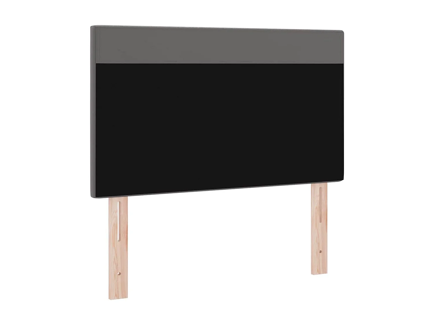 Cabecero con luces de tiras LED con cabecera Gris 90 cm PVC