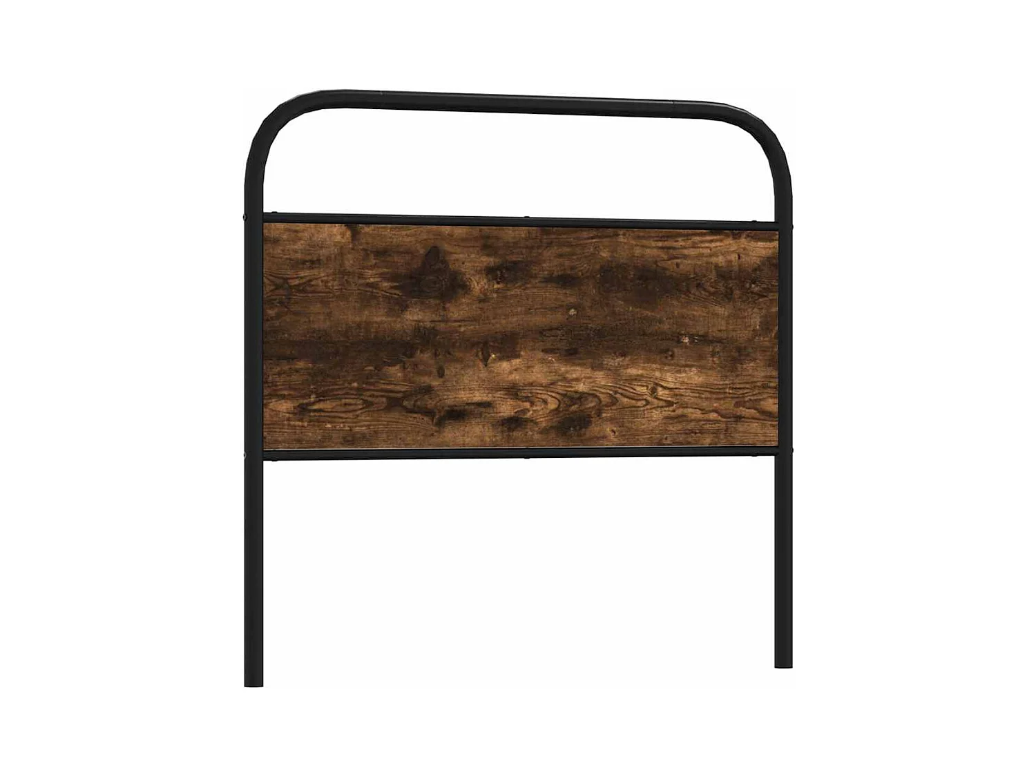Tête de lit chêne fumé 107 cm acier et bois d'ingénierie