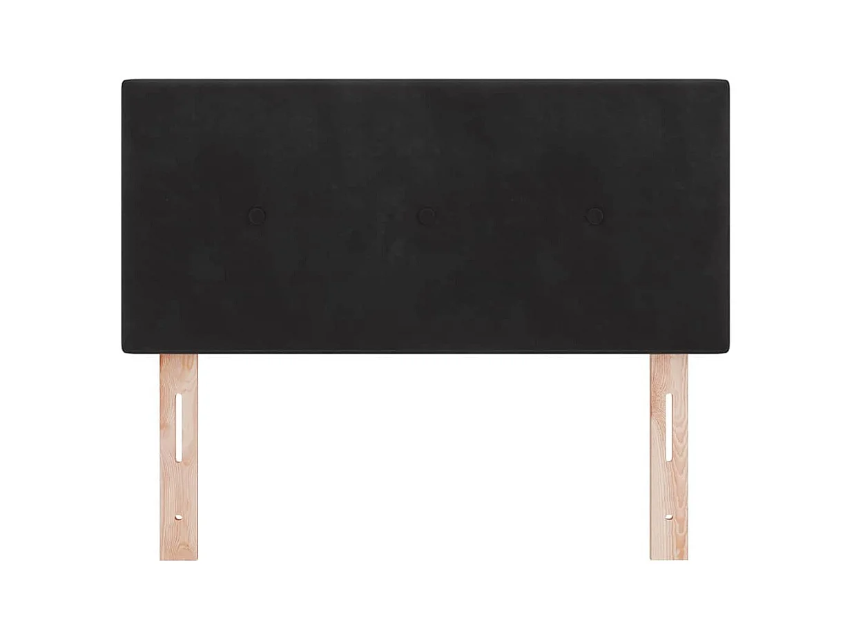 Tête de lit Montage mural avec tête de lit Noir 90 cm Velours