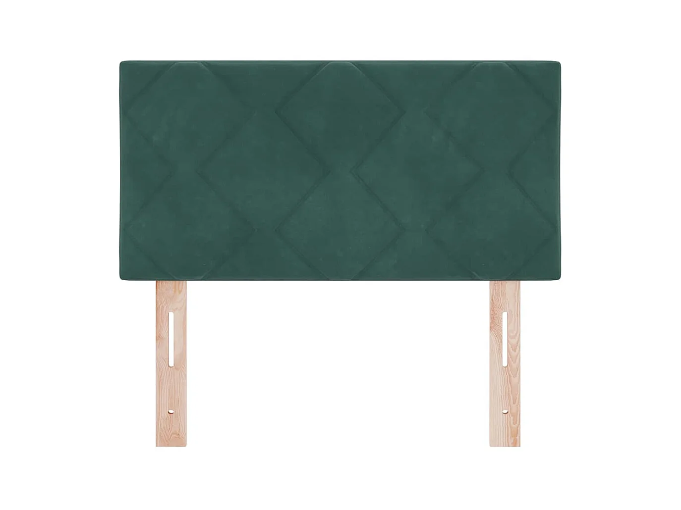 Tête de lit Montage mural Géométrique Vert foncé 80 cm Velours