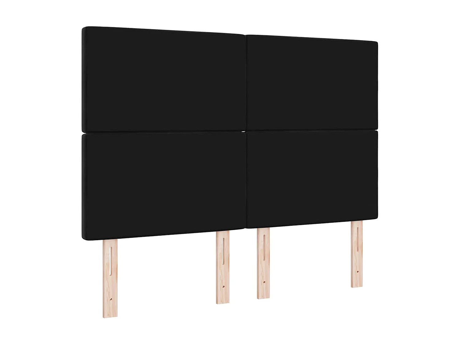Tête de Lit LED avec des lumières à LED Noir 80 cm Velours
