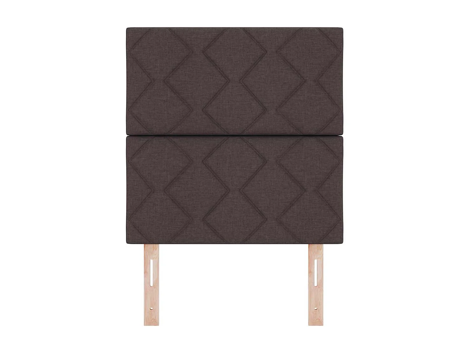 Tête de Lit en Tissu Géométrique Marron foncé 80 cm tissu