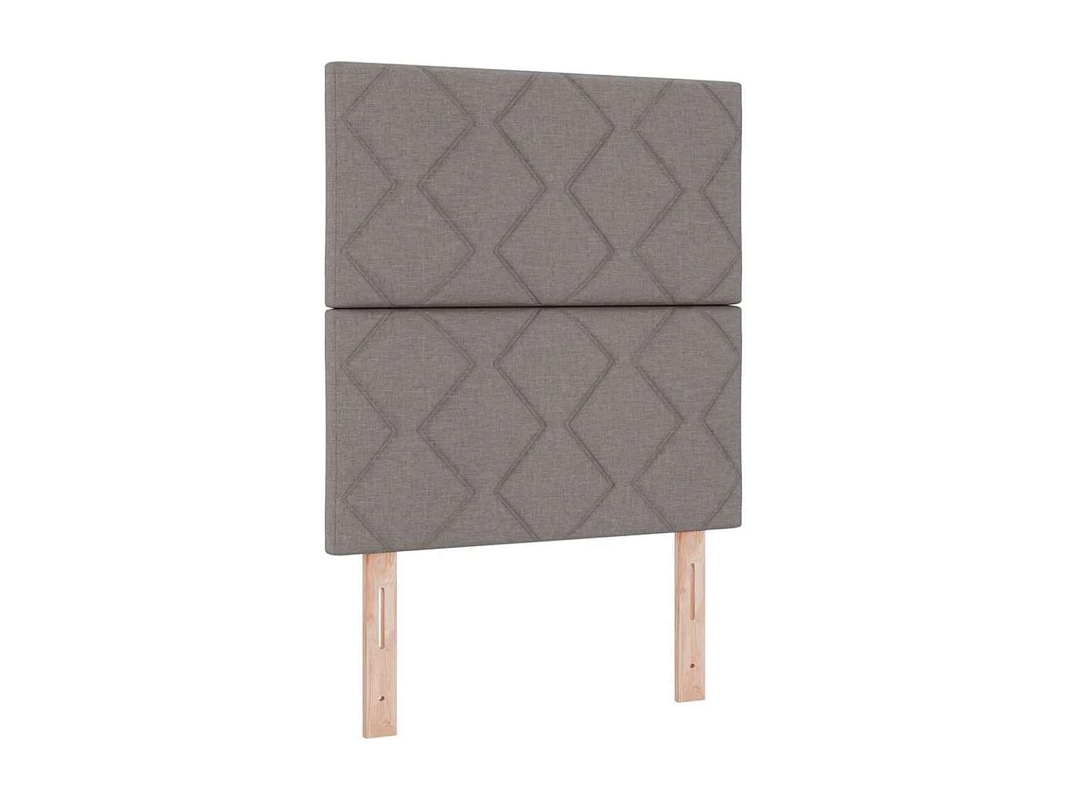 Cabecero de Tela Geométrico con cabecera Taupé 80 cm tela