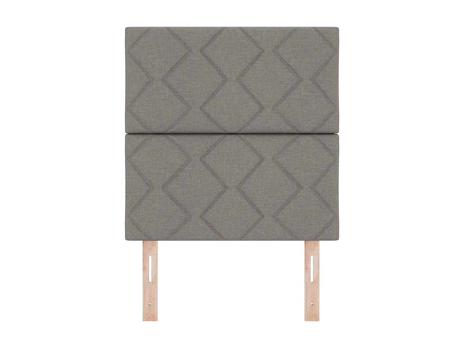 Cabecero de Tela Geométrico con cabecera Taupé 80 cm tela