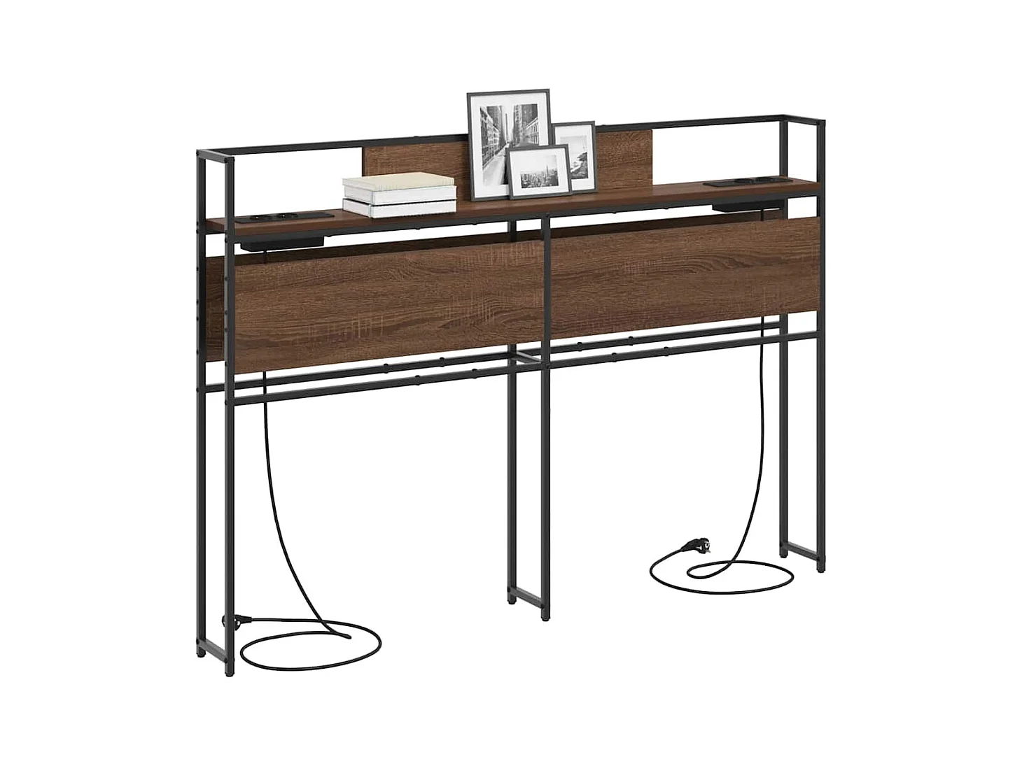 Tête de lit de rangement Chêne marron 140 cm Bois d'ingénierie