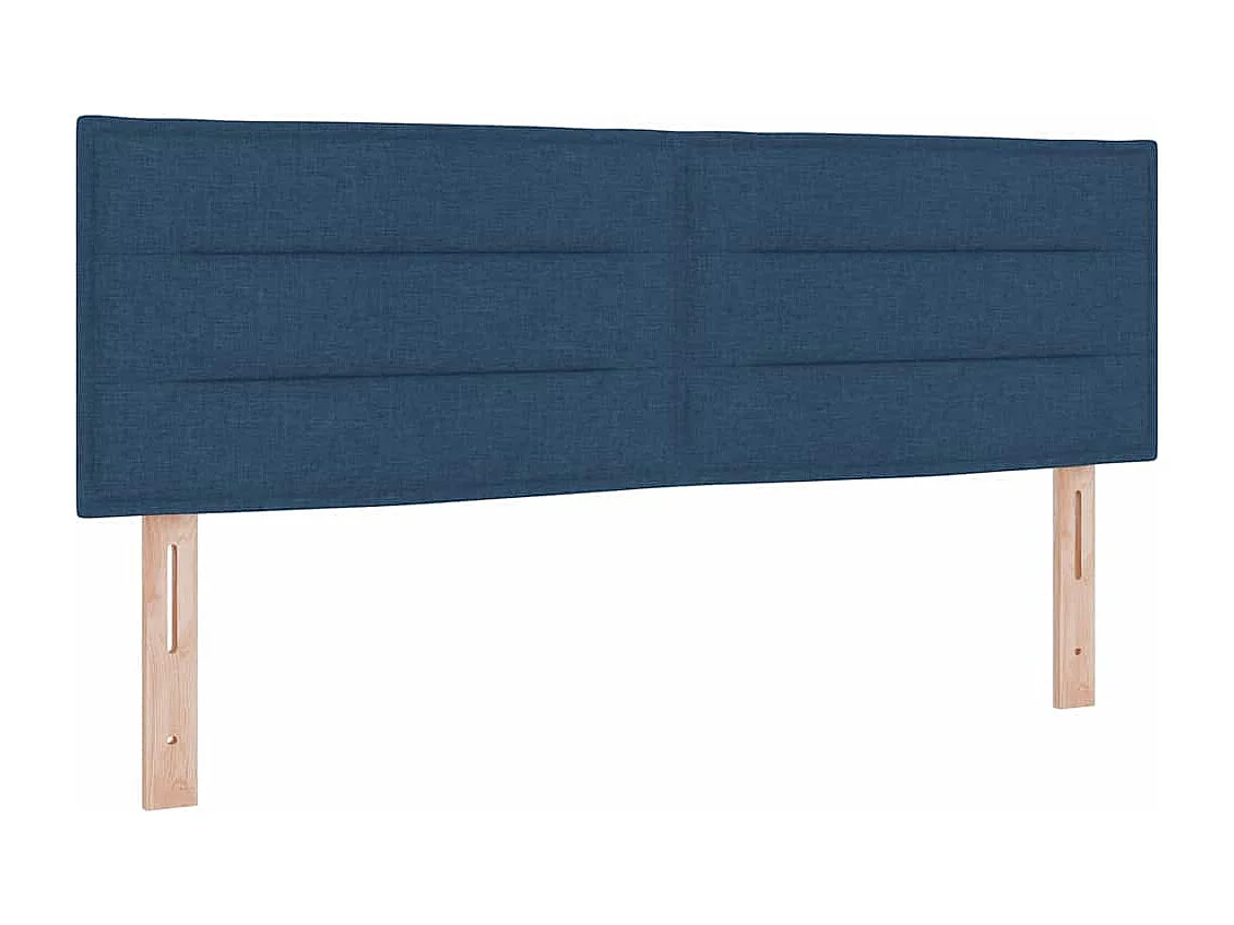 Cabecero con cabecera Manual Azul 160 cm tela