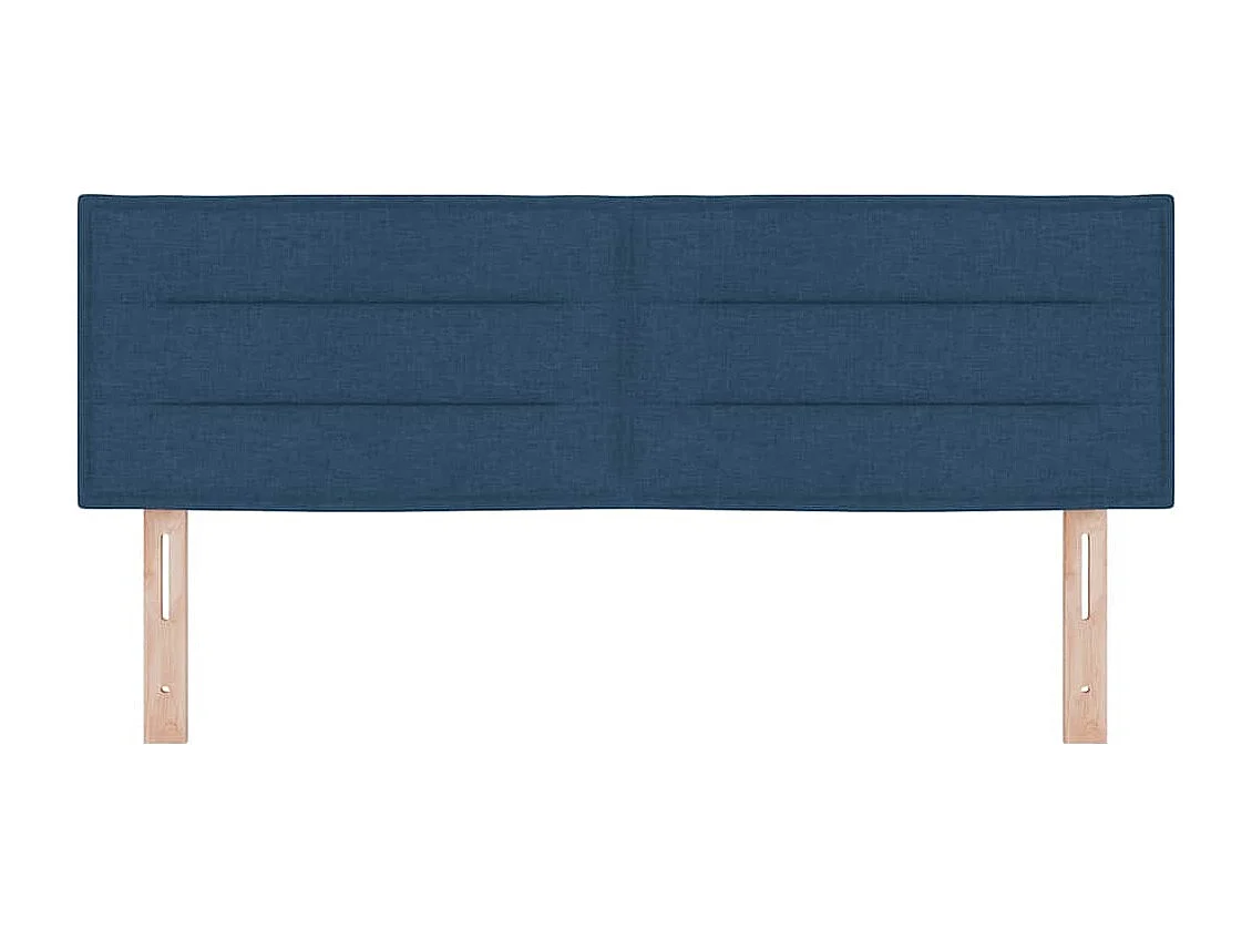 Cabecero con cabecera Manual Azul 160 cm tela