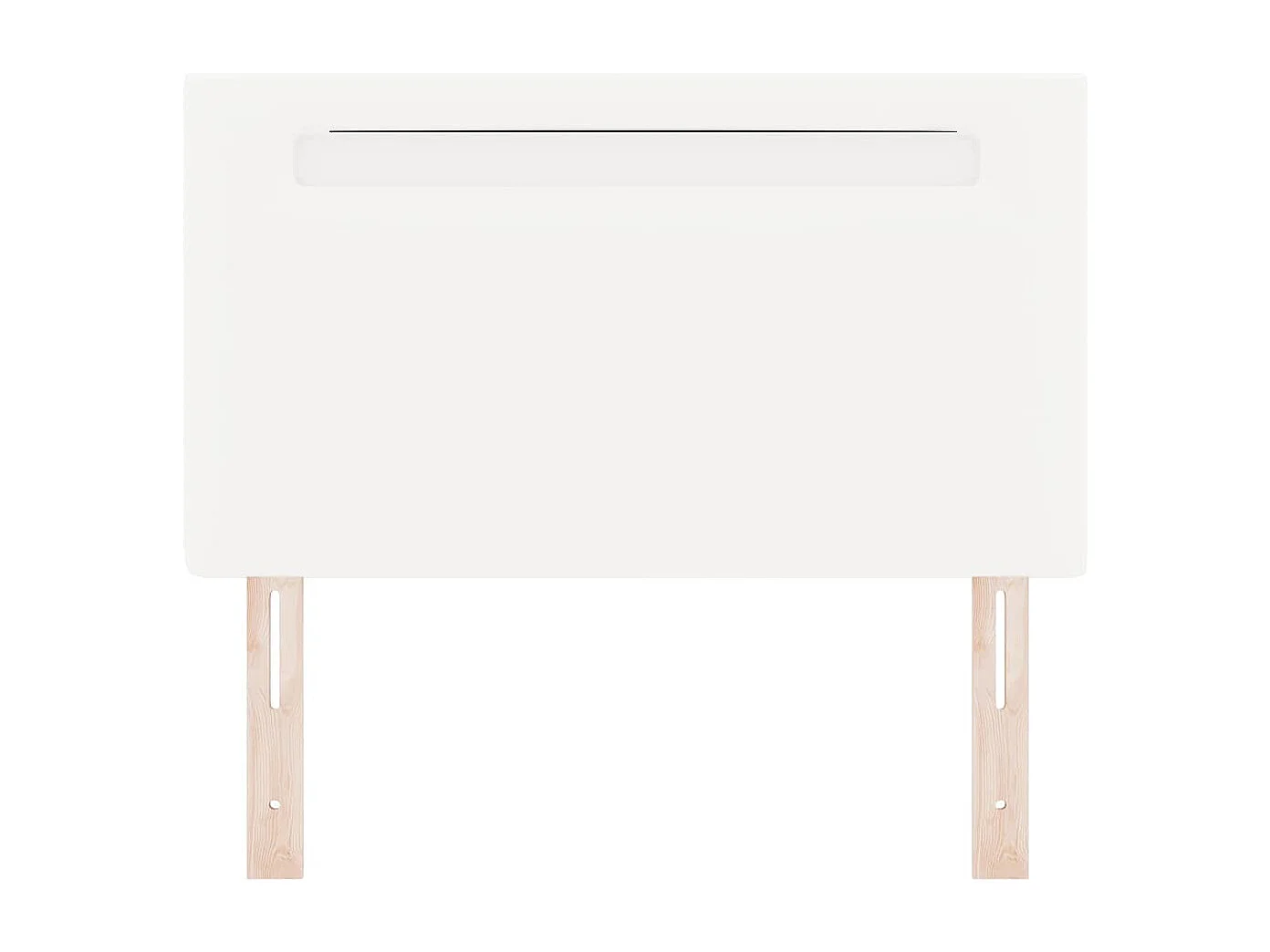 Tête de lit avec des lumières à LED Blanc 100 cm PVC