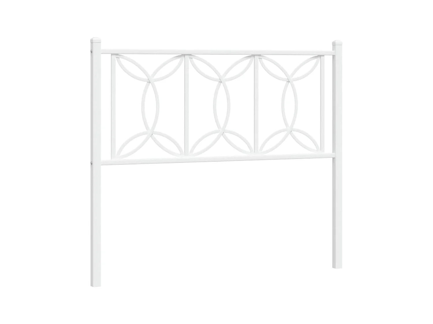 Tête de lit métal blanc 100 cm