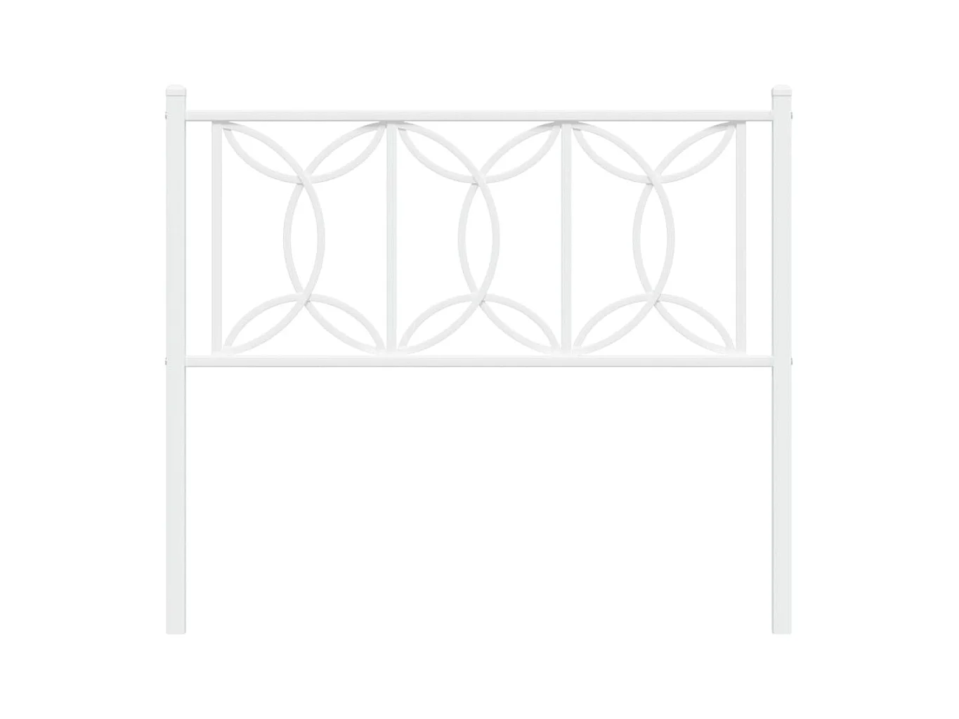 Tête de lit métal blanc 100 cm