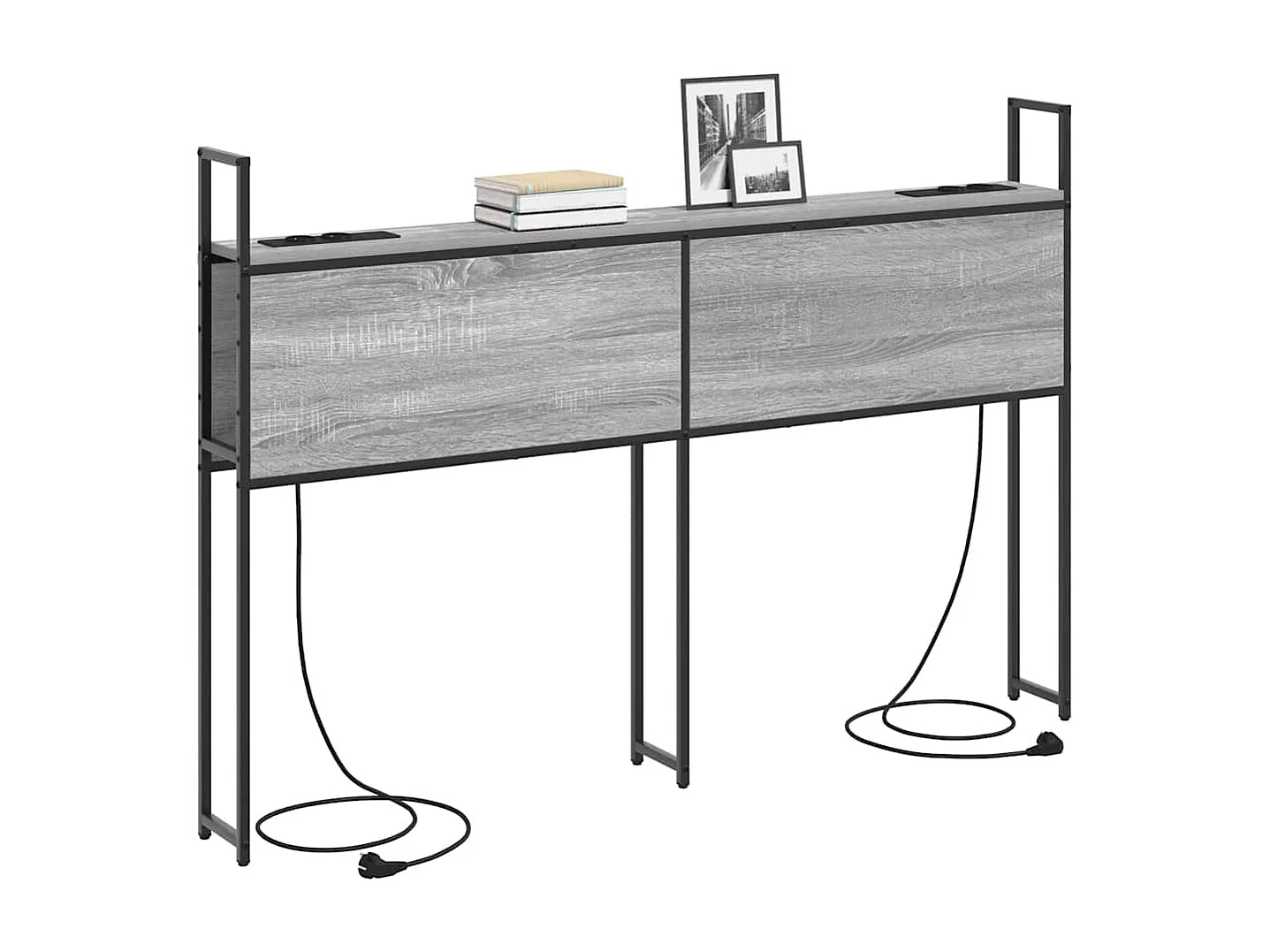 Tête de lit avec Station de Charge Sonoma gris