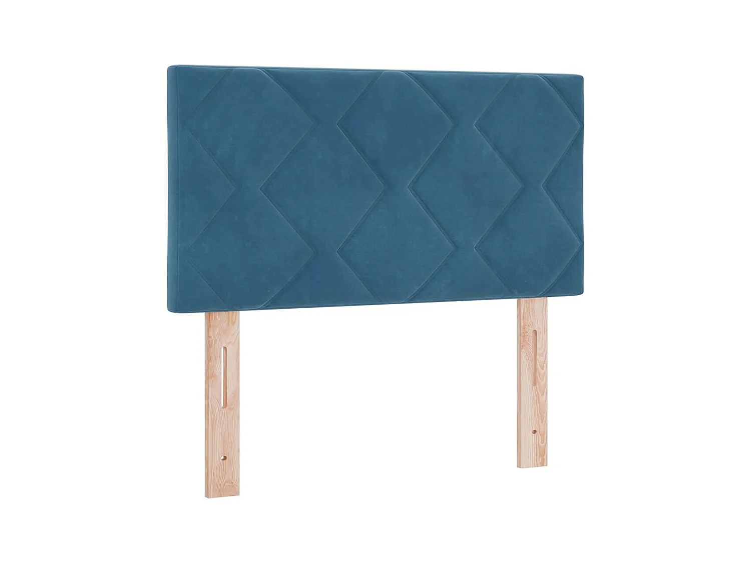 Tête de lit Montage mural Géométrique Bleu foncé 80 cm Velours