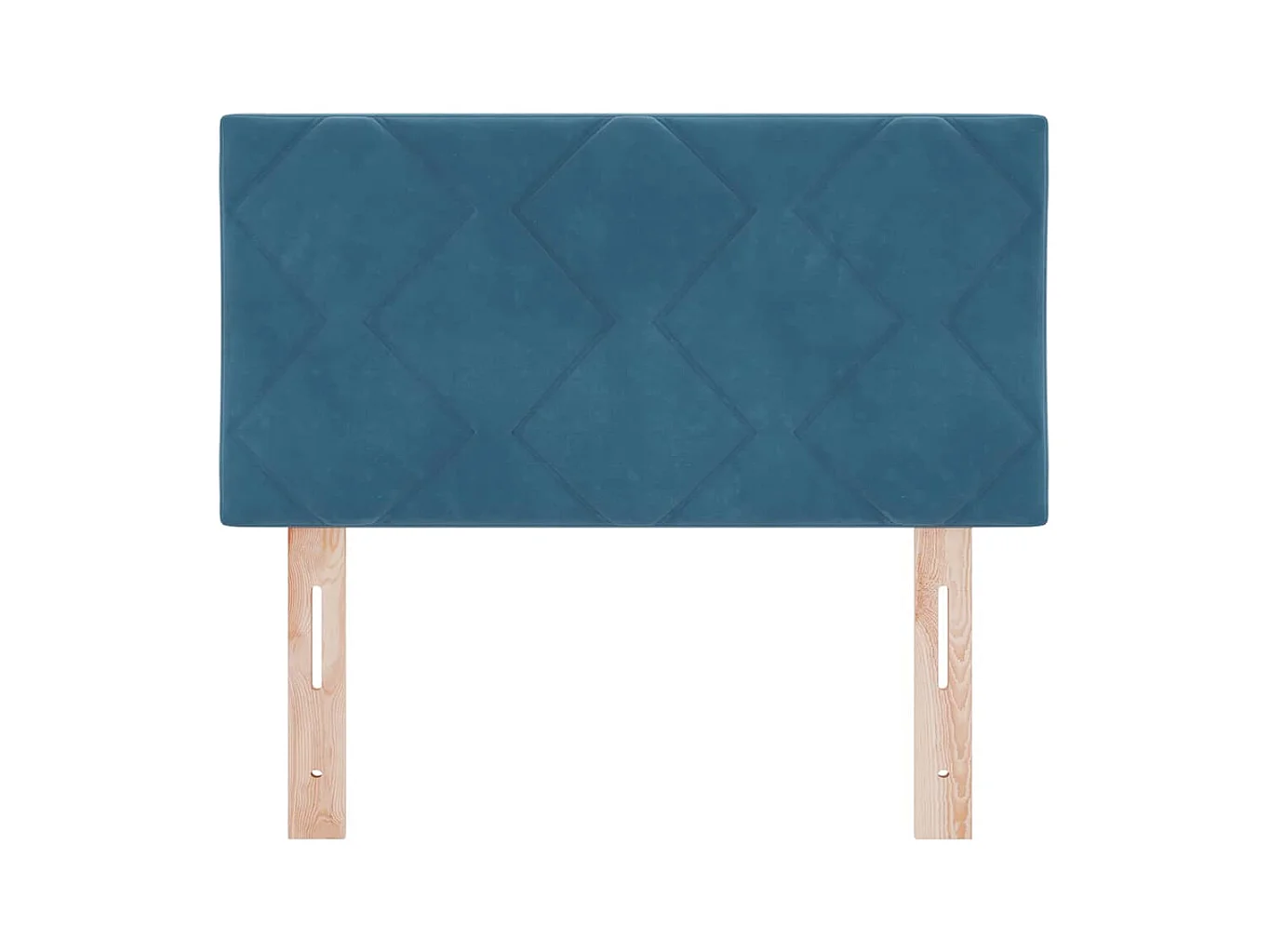 Tête de lit Montage mural Géométrique Bleu foncé 80 cm Velours