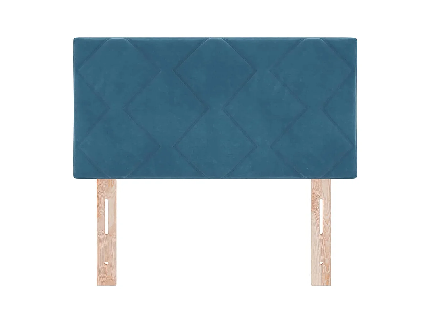 Tête de lit Montage mural Géométrique Bleu foncé 80 cm Velours