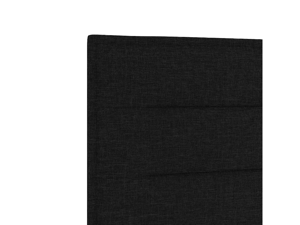 Tête de lit avec tête de lit Noir 80 cm tissu