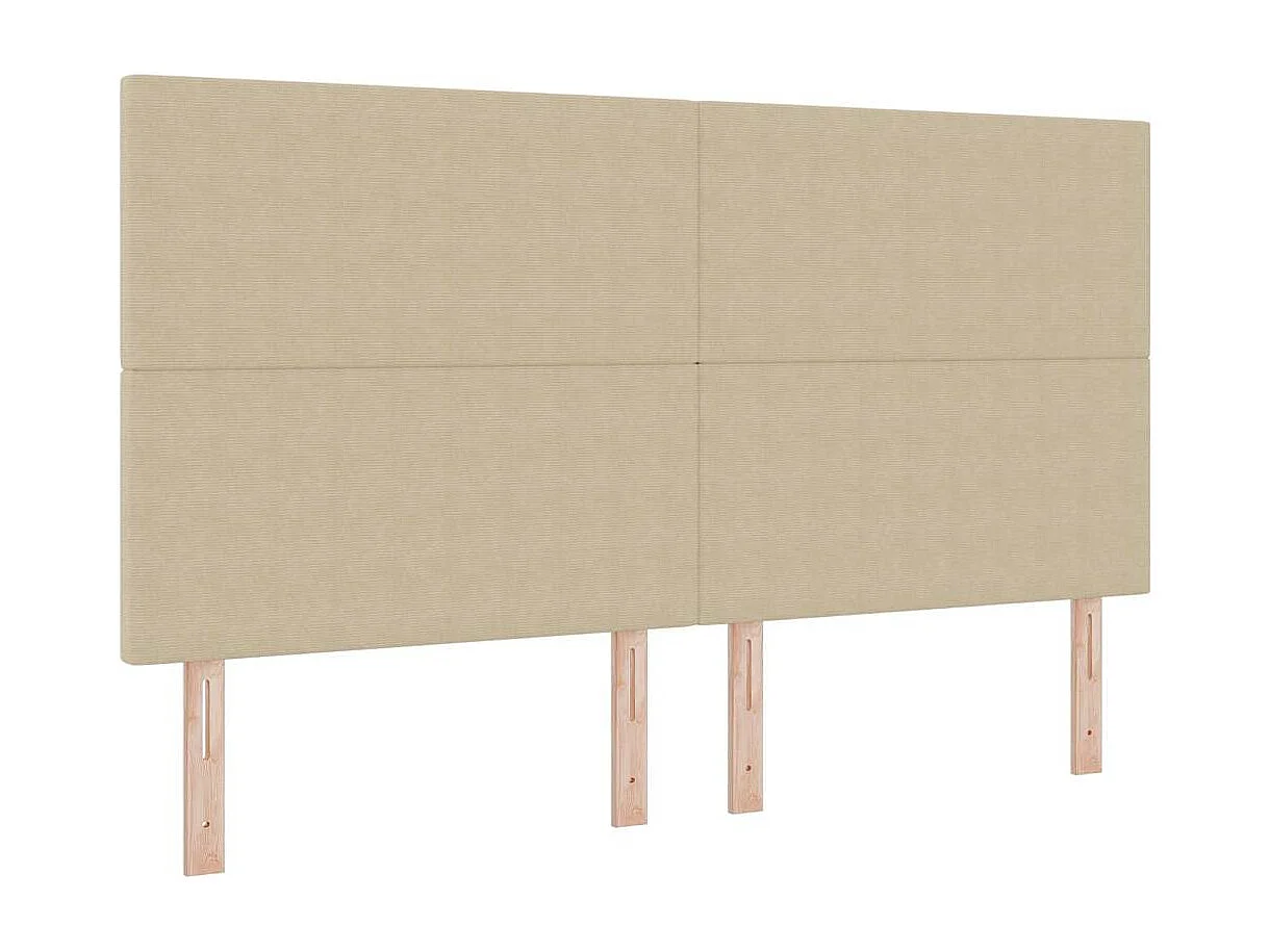 Tête de lit Vert gris clair 180 cm Tissu côtelé