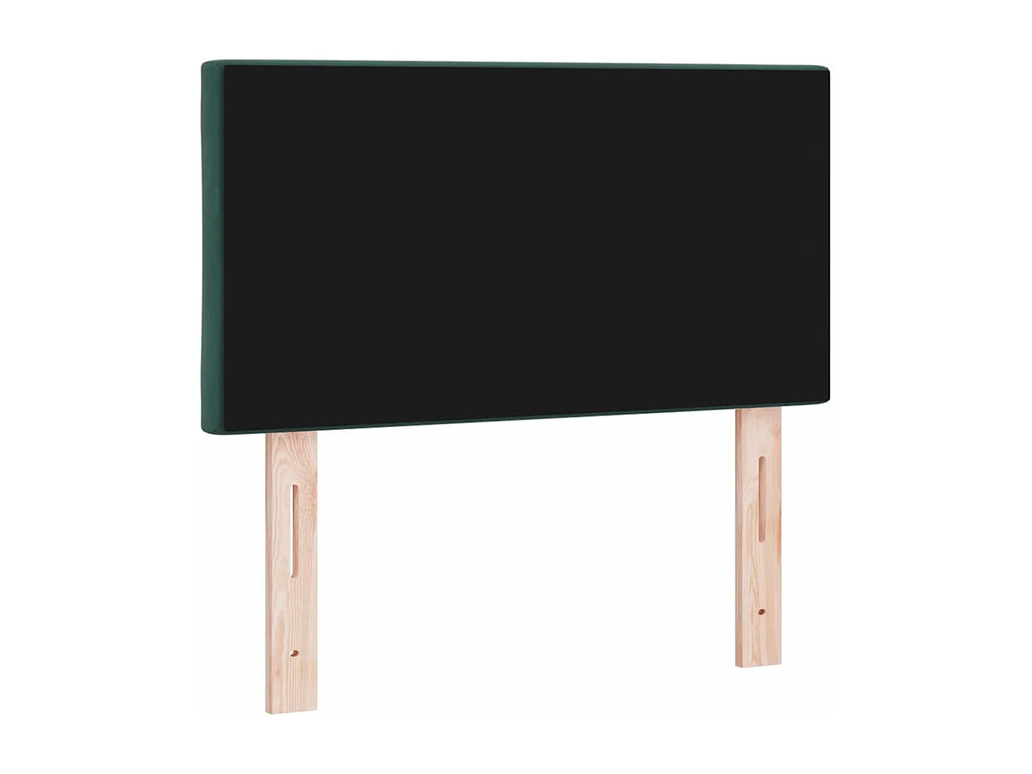 Tête de Lit LED Géométrique Vert foncé 80 cm Velours
