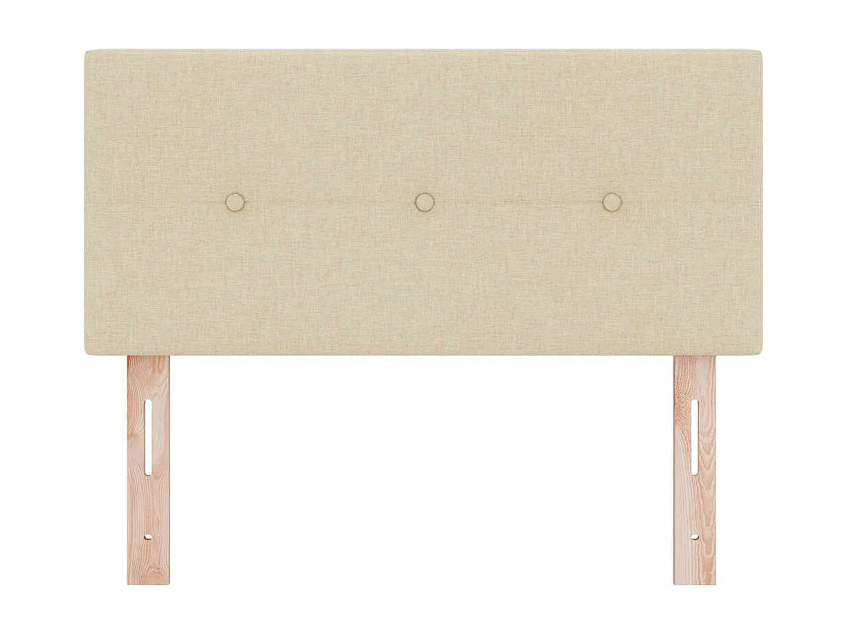 Tête de Lit LED avec des lumières à LED Crème 100 cm tissu