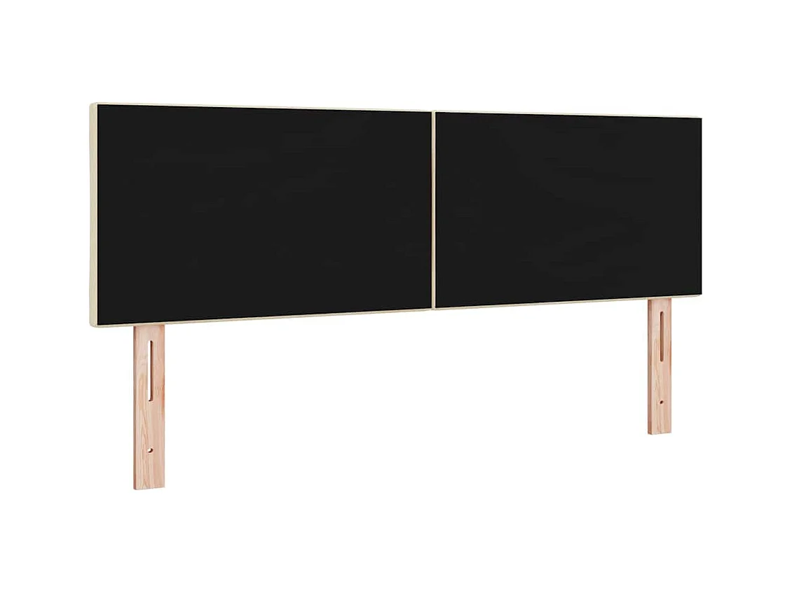 Cabecero de Tela Geométrico con cabecera Crema 160 cm tela