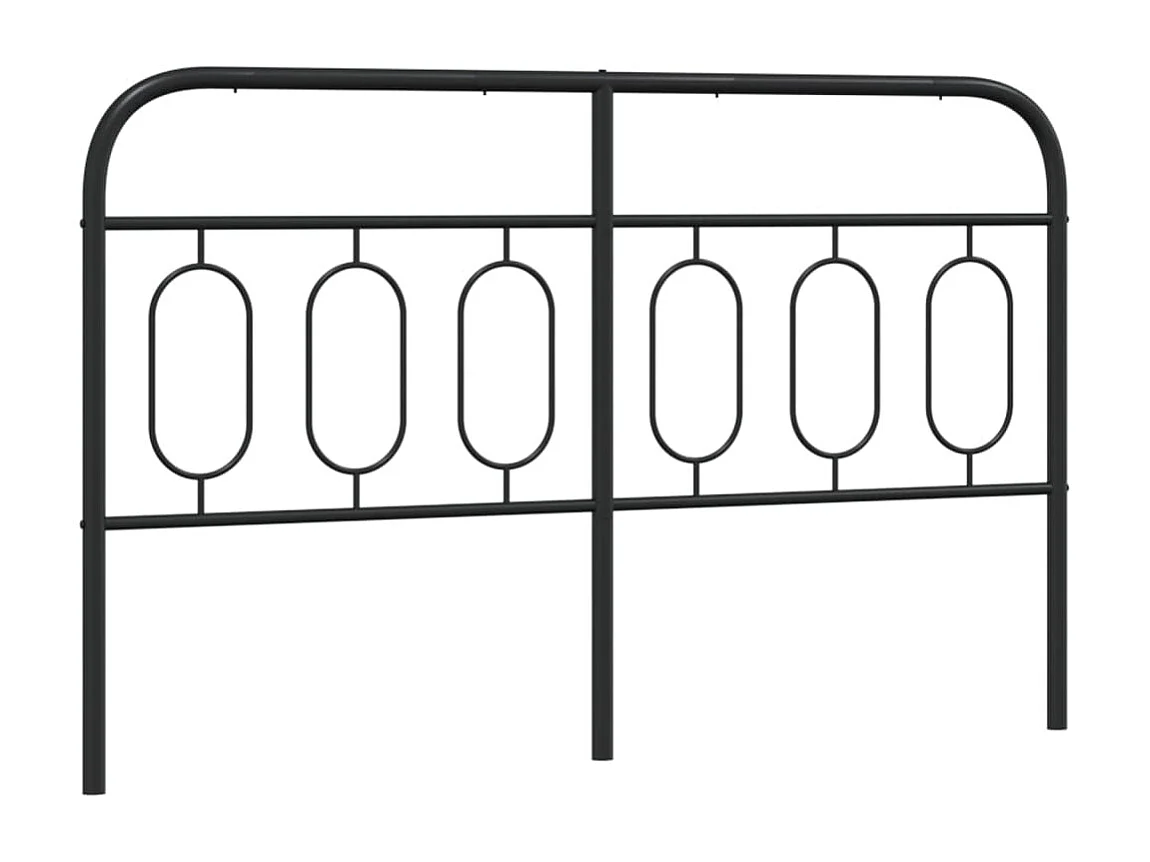 Tête de lit métal noir 140 cm