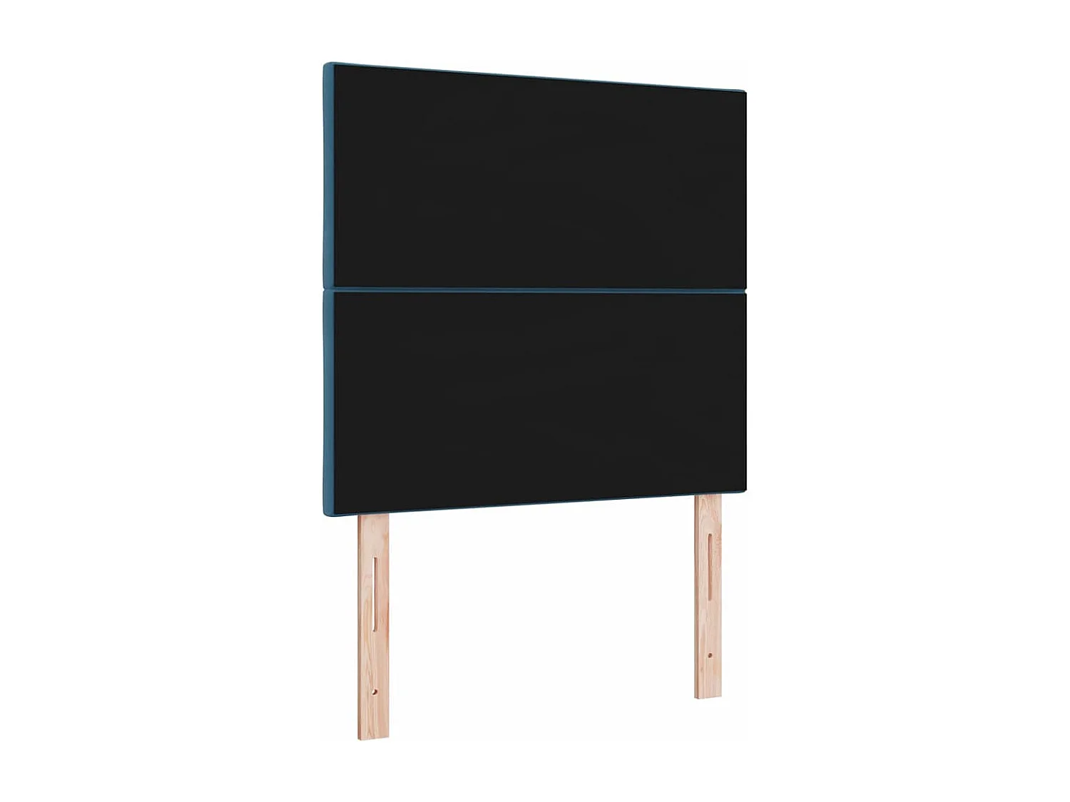 Tête de lit Montage mural Géométrique Bleu foncé 100 cm Velours