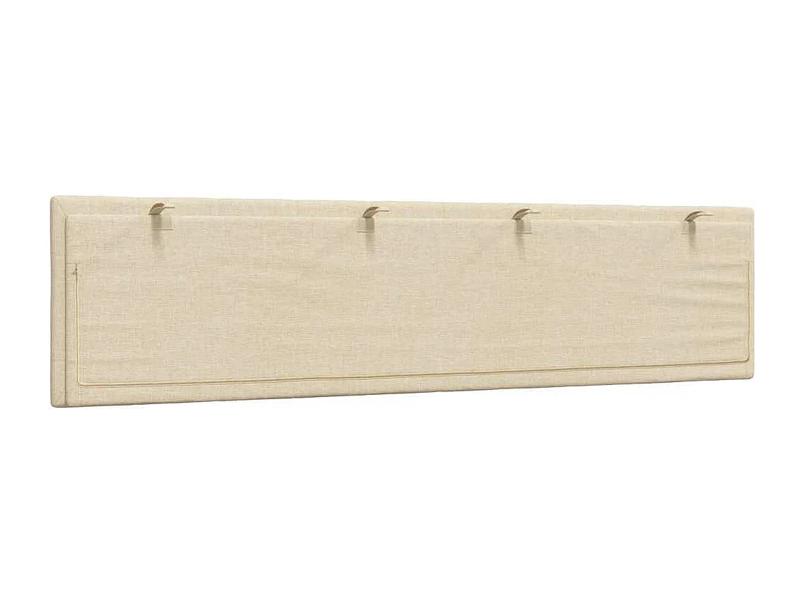 Almofadão de cabeceira 200 cm tecido creme