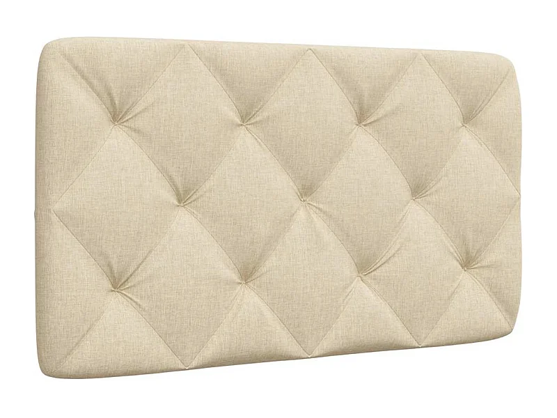 Almofadão de cabeceira 80 cm tecido creme